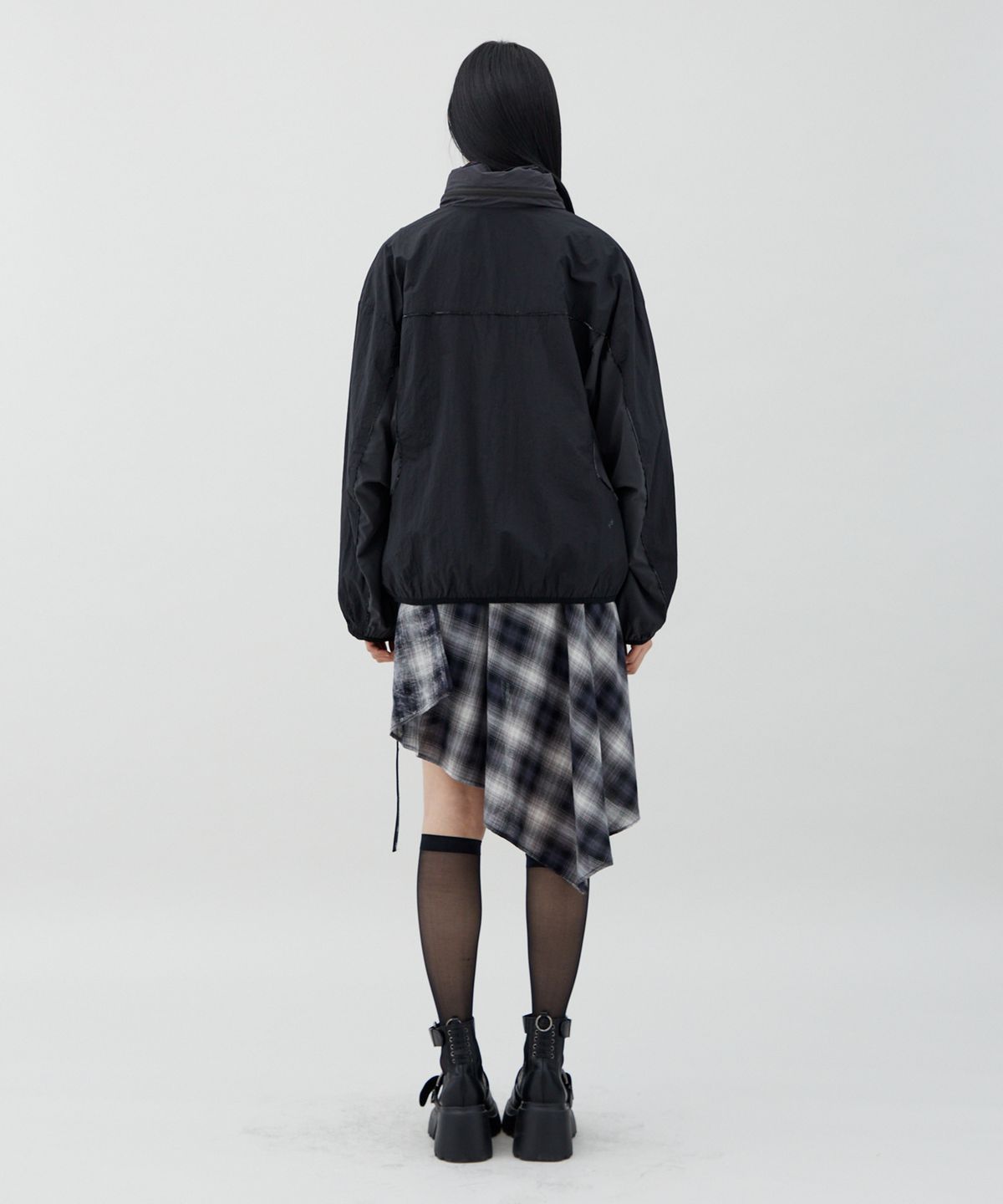 라라폭스(LALAFOX) HIDDEN HOODIE WINDSTOPPER JACKET 바람막이 BLACK BR2WJ002