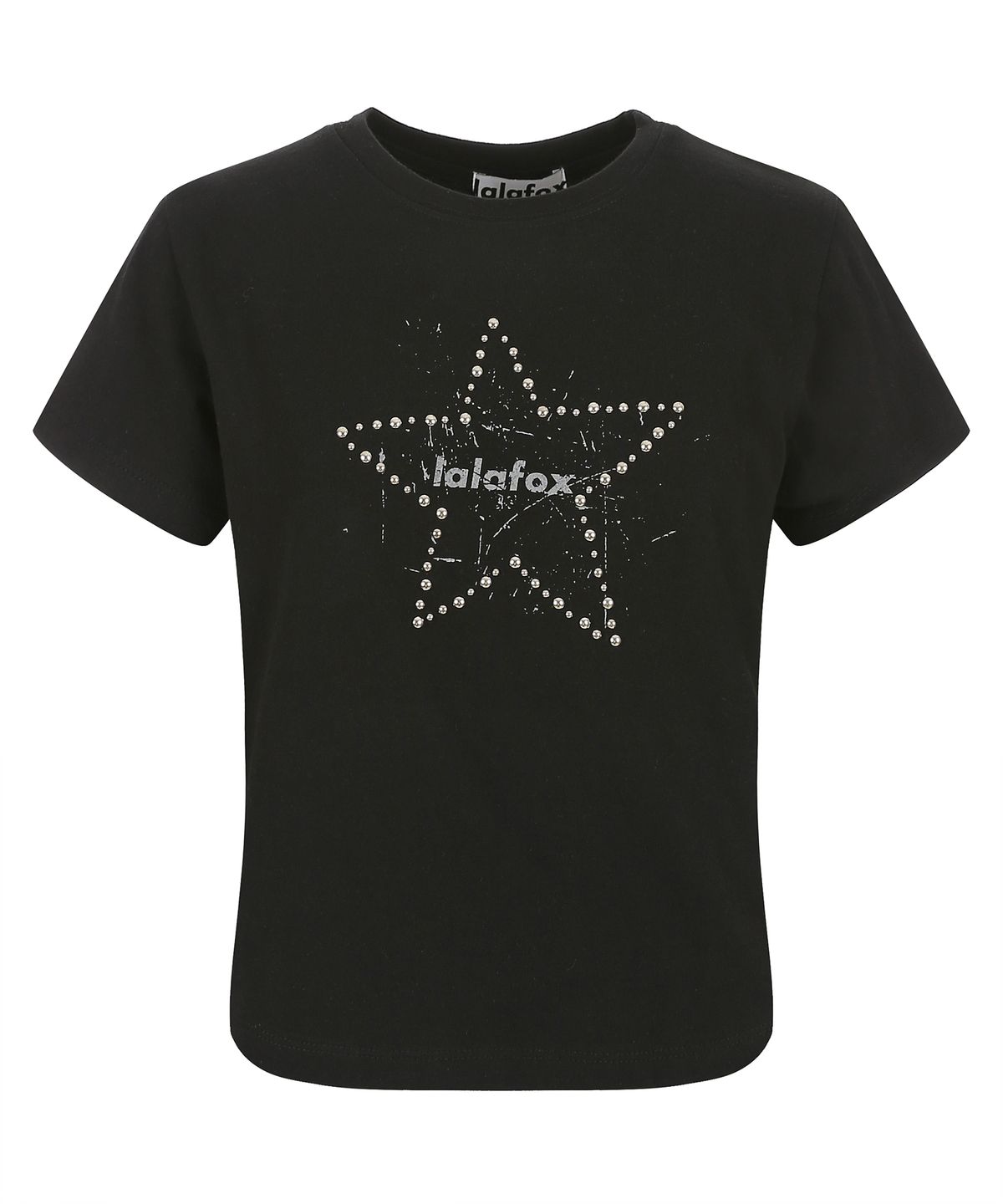 라라폭스(LALAFOX) LALA STAR HOTFIX T-SHIRT 반팔 티셔츠 BLACK BR2CH029