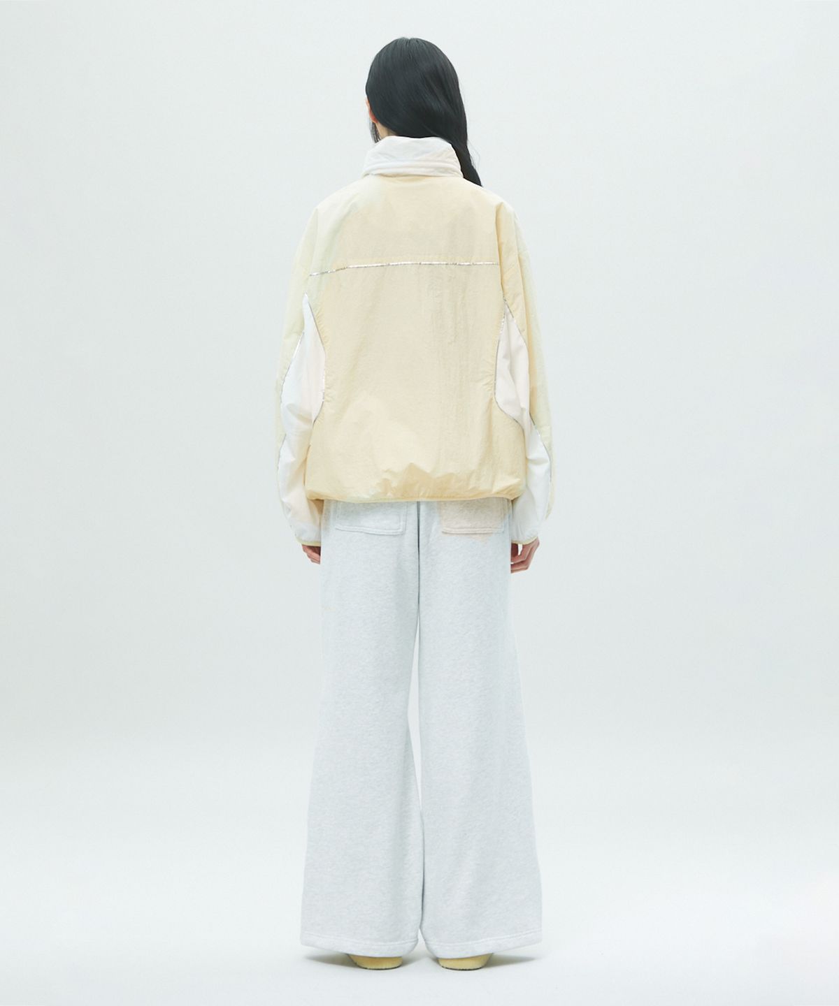 라라폭스(LALAFOX) HIDDEN HOODIE WINDSTOPPER JACKET 바람막이 LIGHT YELLOW BR2WJ001