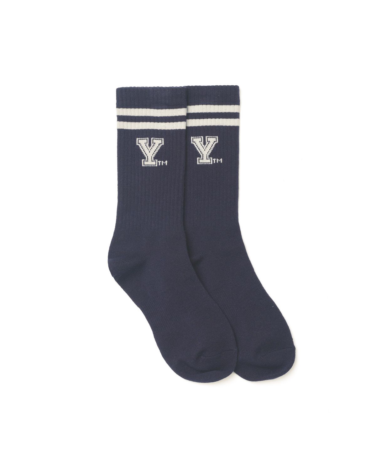예일(YALE) 에슬레틱 Y로고 러닝 삭스_네이비