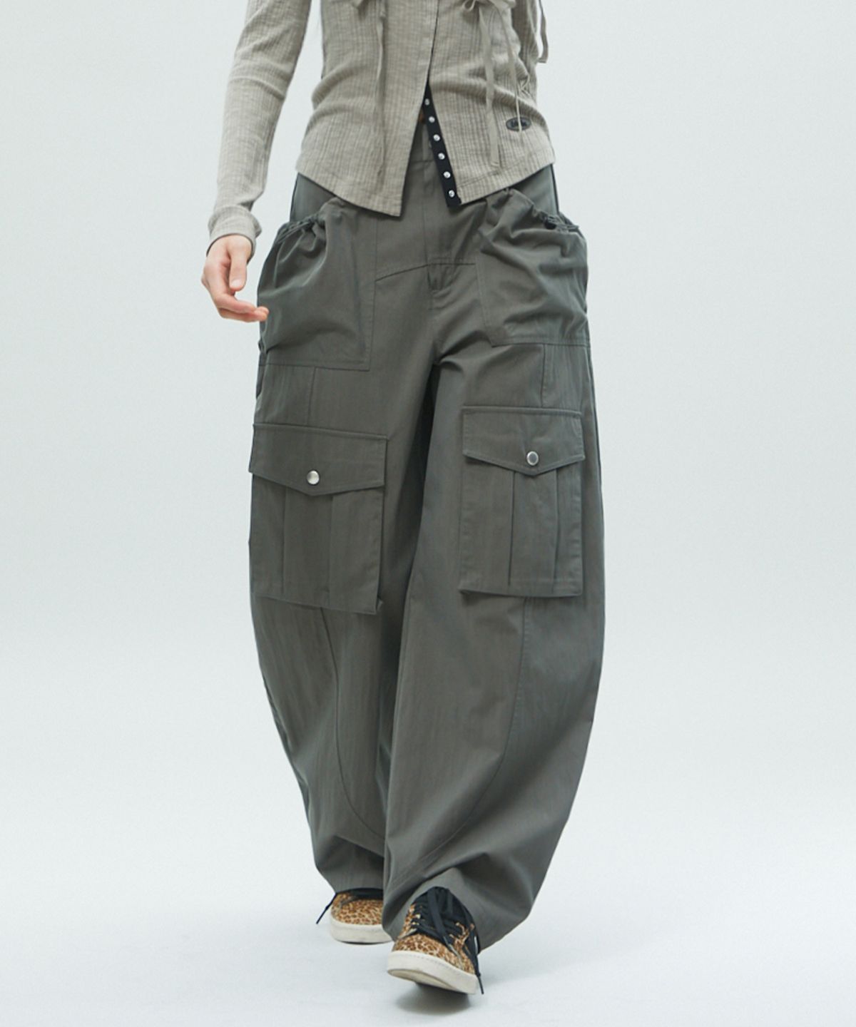 라라폭스(LALAFOX) THIN CARGO POCKET PANTS 포켓 카고 바지 KHAKI BR2WP003