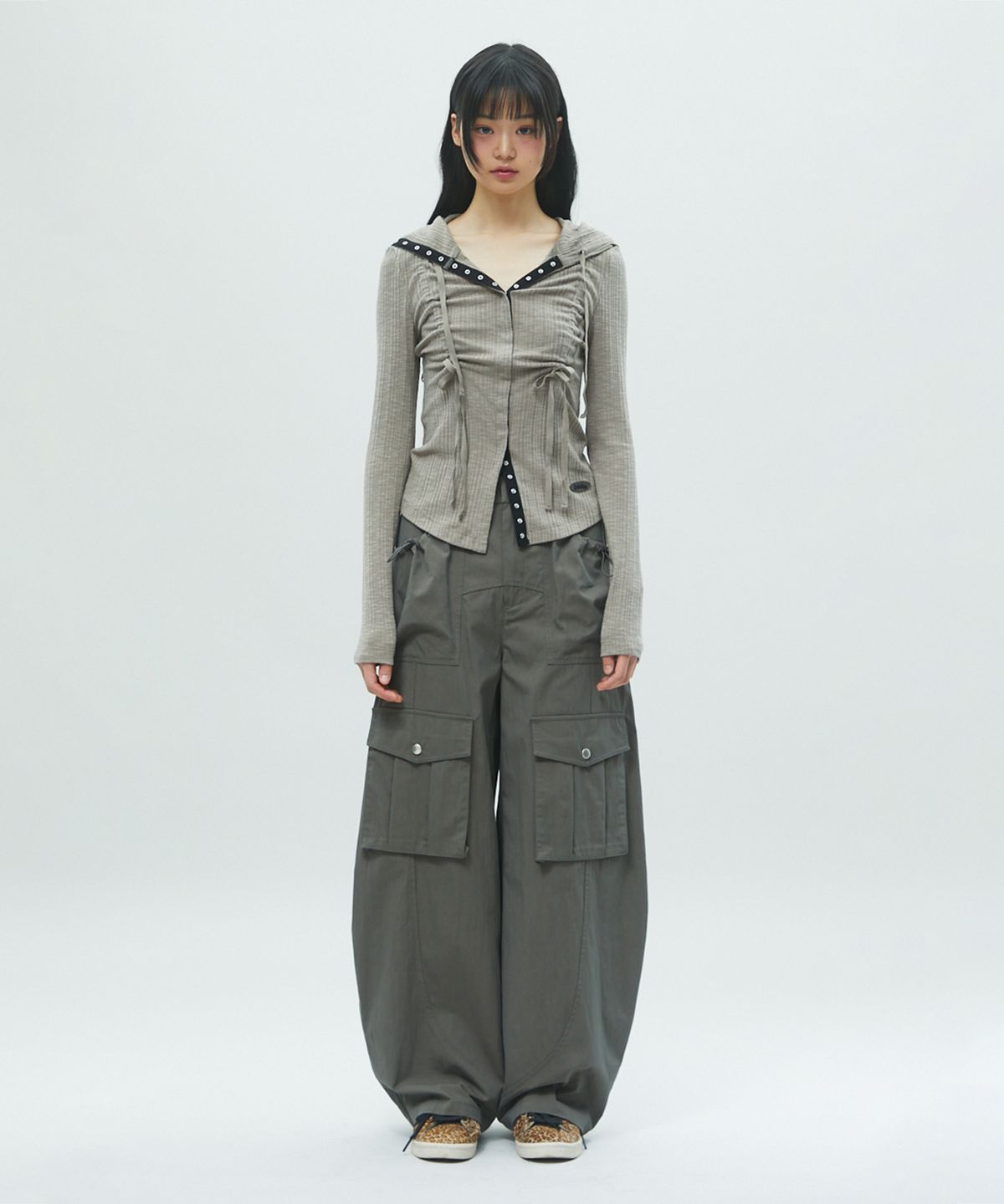 라라폭스(LALAFOX) THIN CARGO POCKET PANTS 포켓 카고 바지 KHAKI BR2WP003