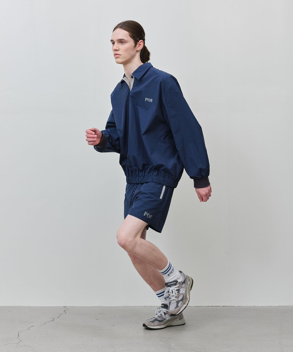 피오팔(PO8) TRACKSHORT 8 PANTS - NAVY