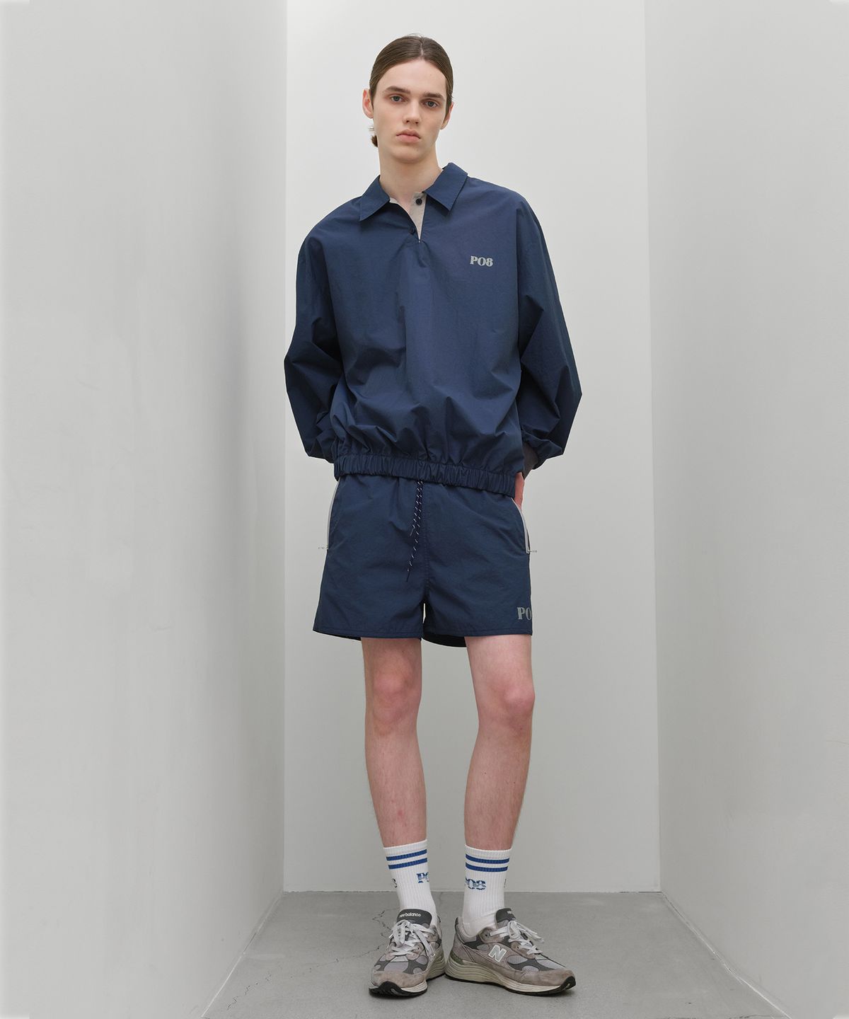 피오팔(PO8) TRACKSHORT 8 PANTS - NAVY