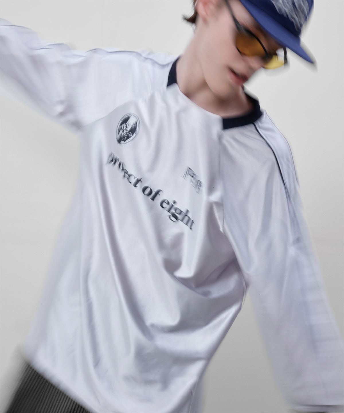 피오팔(PO8) PO8 LEAGUE LONG SLEEVE T-SHIRTS - GREY