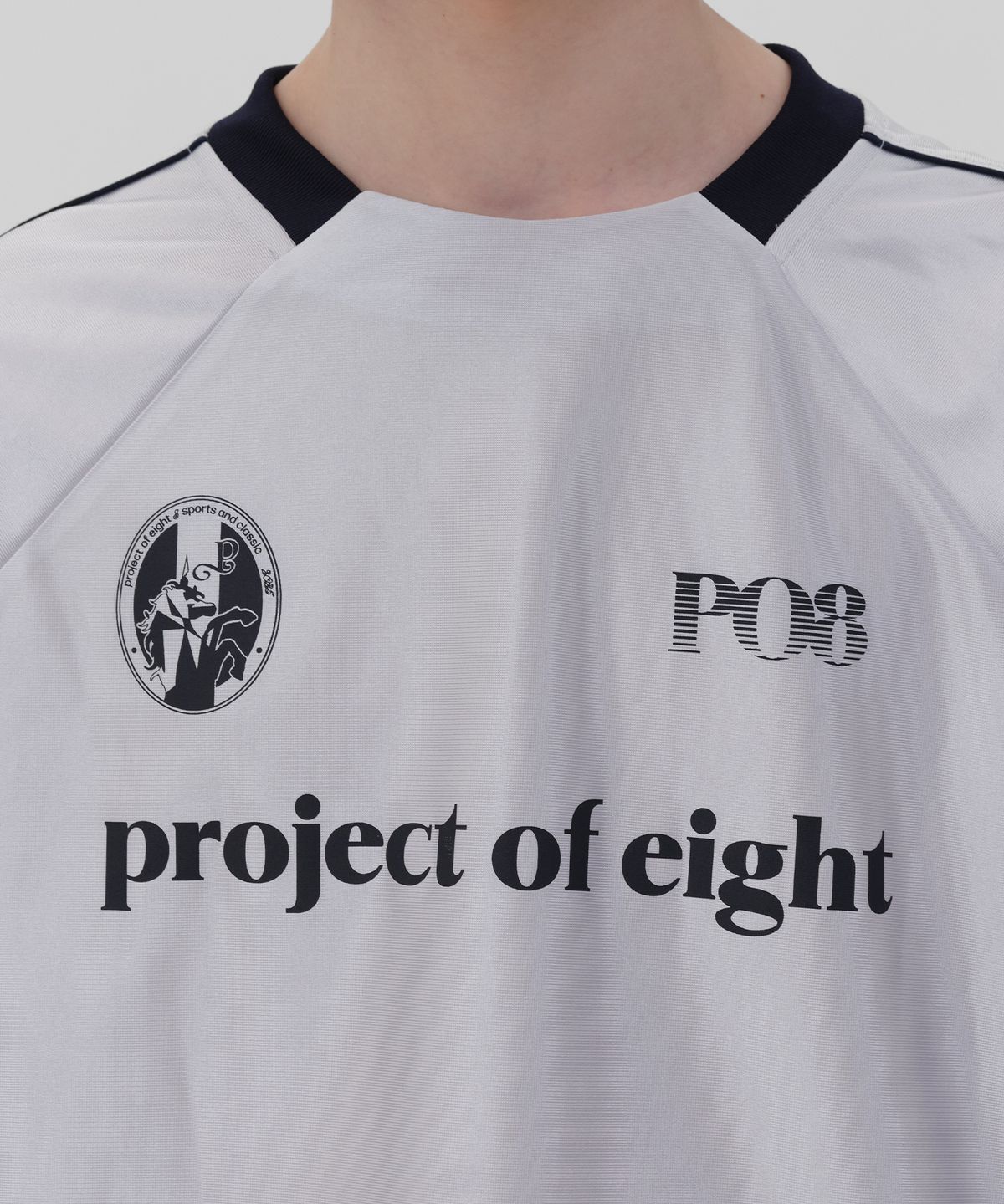 피오팔(PO8) PO8 LEAGUE LONG SLEEVE T-SHIRTS - GREY