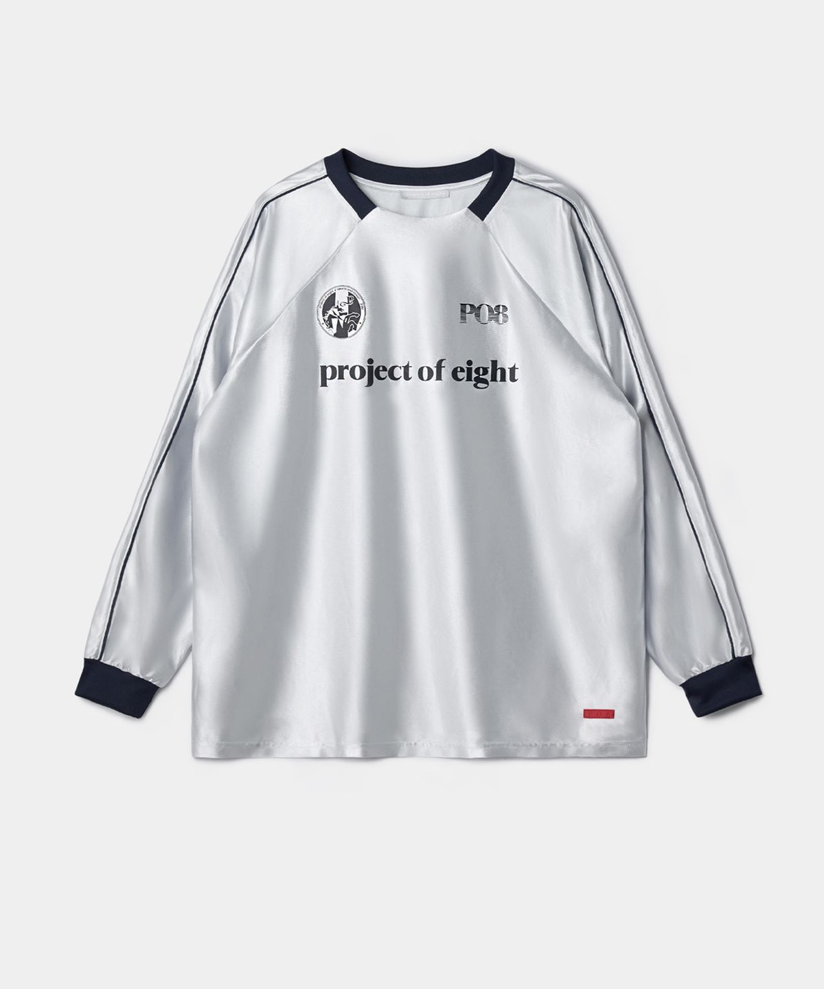 피오팔(PO8) PO8 LEAGUE LONG SLEEVE T-SHIRTS - GREY