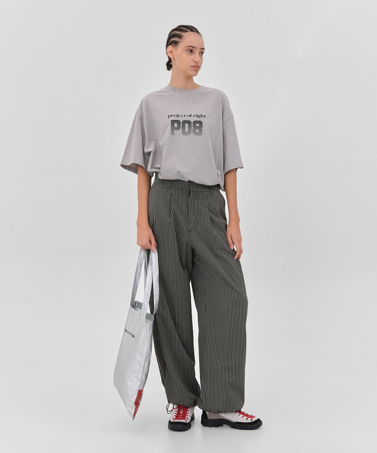 피오팔(PO8) BALANCE 2.0 T-SHIRTS - GREY