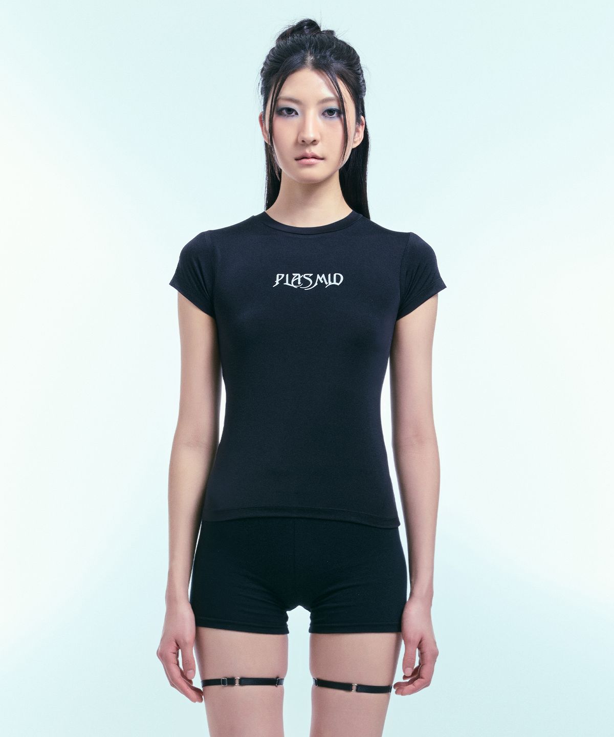 플라스미드(PLAS+MID) 플라스미드 로고 티셔츠 (블랙)