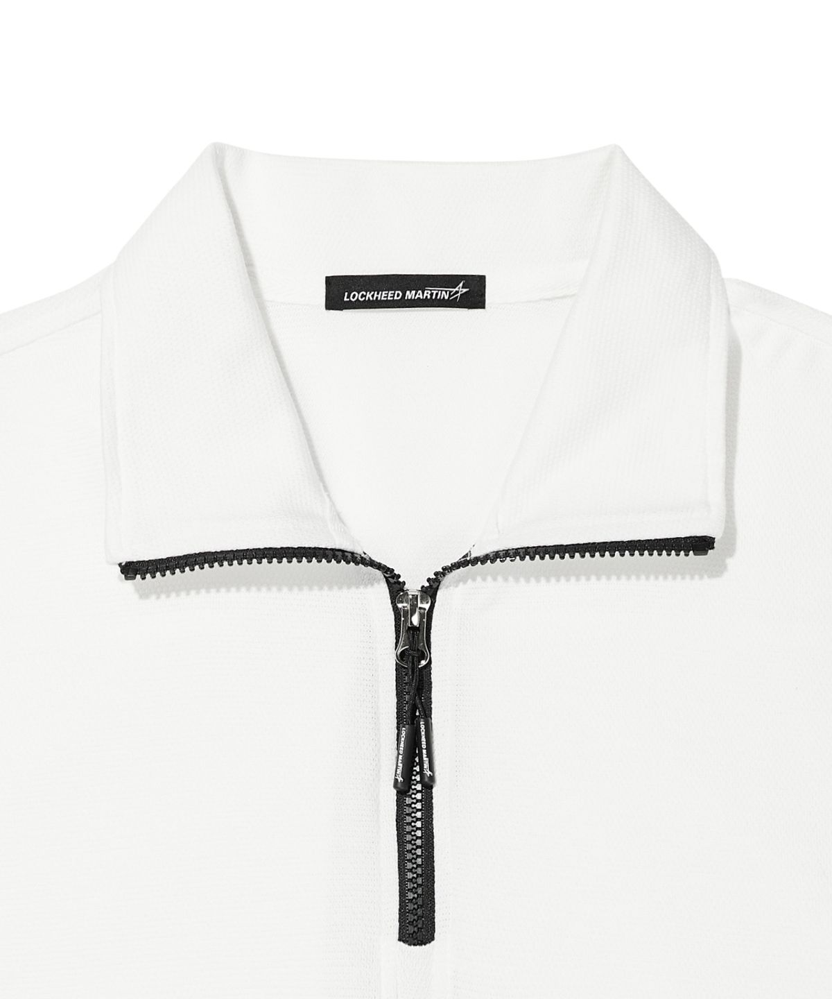 록히드마틴(LOCKHEED MARTIN) SHORTS SLEEVE HALF ZIP-UP TEE (OFF WHITE)
