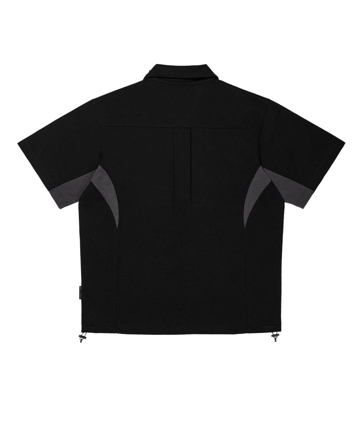 록히드마틴(LOCKHEED MARTIN) SHORTS SLEEVE HALF ZIP-UP TEE (BLACK)