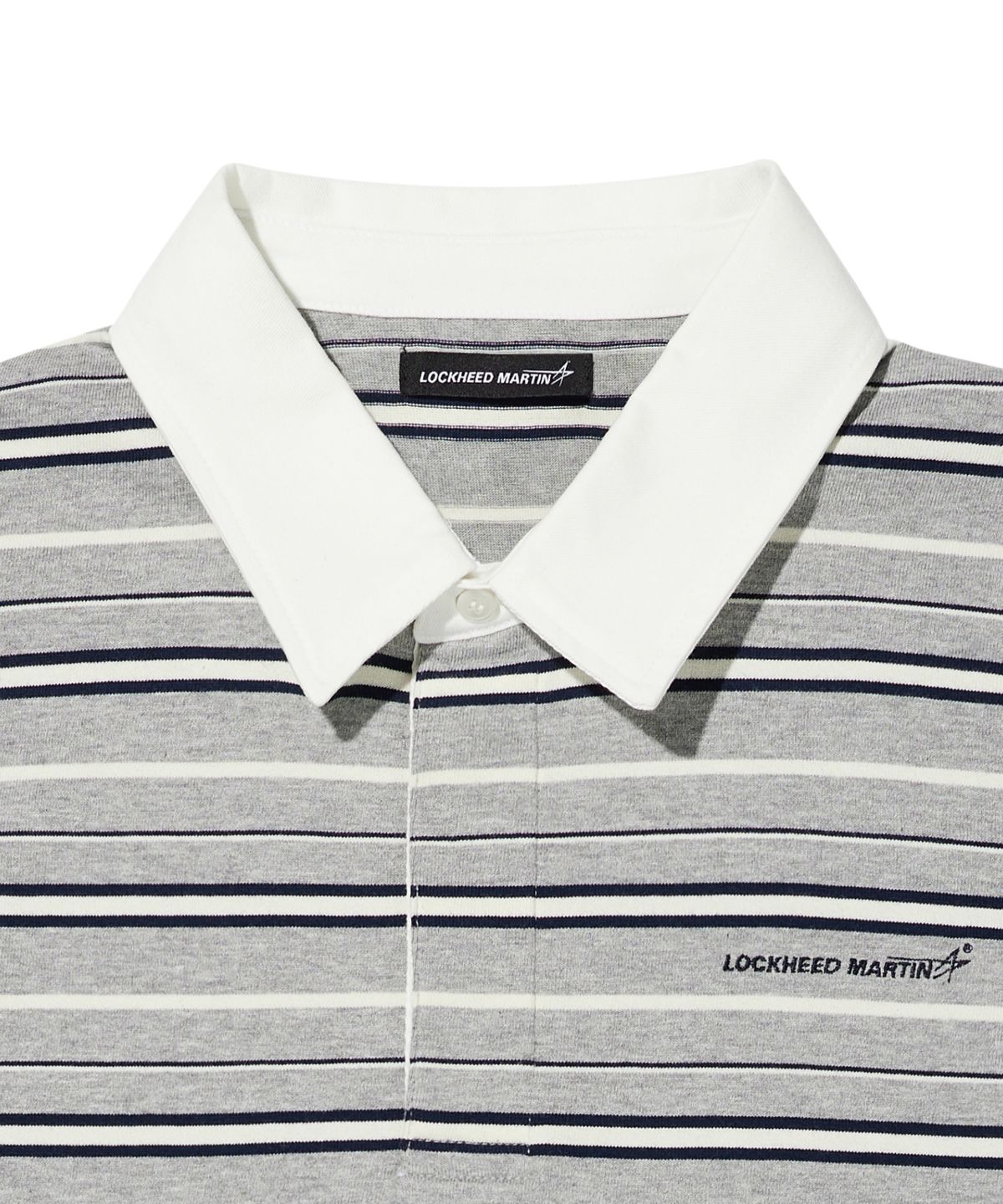 록히드마틴(LOCKHEED MARTIN) STRIPE POLO TEE (GREY)