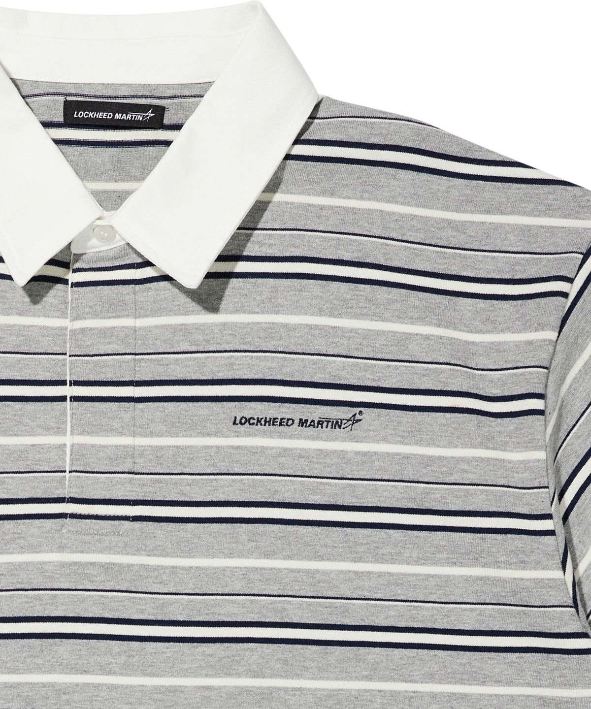 록히드마틴(LOCKHEED MARTIN) STRIPE POLO TEE (GREY)