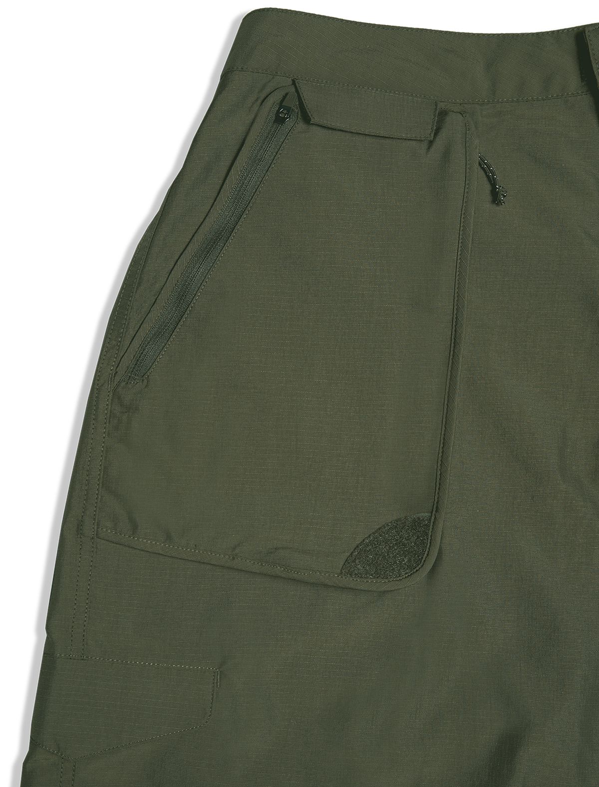 예스아이씨(YESEYESEE) Striking Cargo Shorts Olive