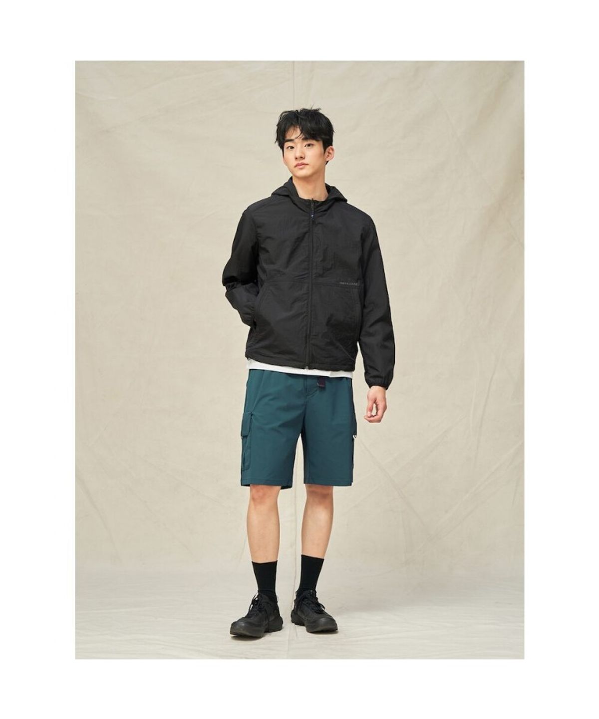 빈폴 멘(BEANPOLE MEN) [BEANPOLEKNAP] 리버서블 윈드브레이커 점퍼  블랙 (BC5339N015)