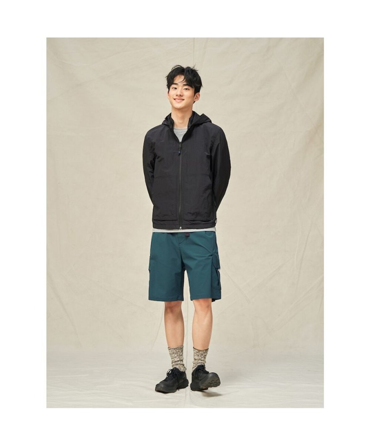 빈폴 멘(BEANPOLE MEN) [BEANPOLEKNAP] 리버서블 윈드브레이커 점퍼  블랙 (BC5339N015)