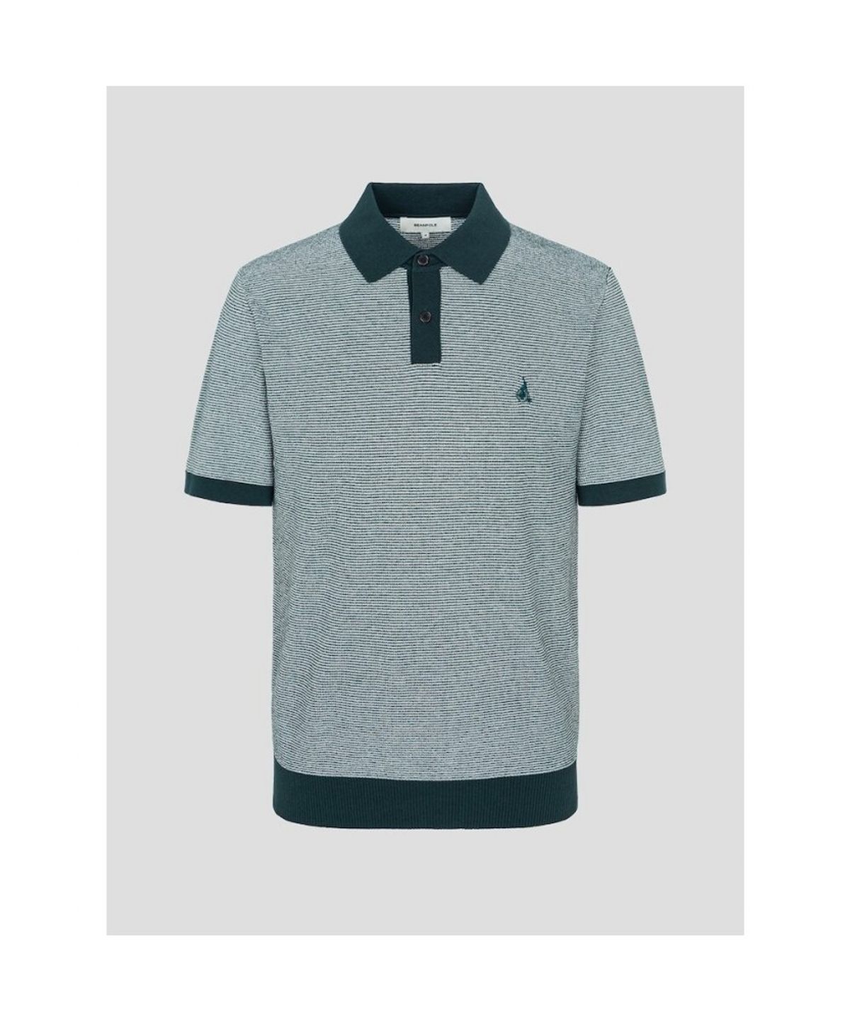 빈폴 멘(BEANPOLE MEN) [빈폴솔솔니트] 투톤 칼라넥 니트  그린 (BC5351C32M)