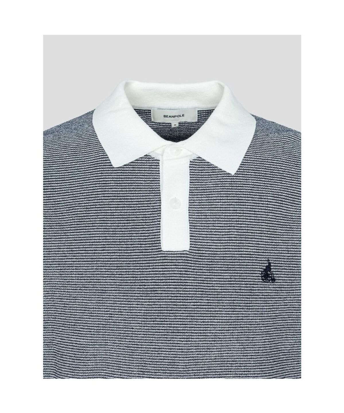 빈폴 멘(BEANPOLE MEN) [빈폴솔솔니트] 투톤 칼라넥 니트  네이비 (BC5351C32R)
