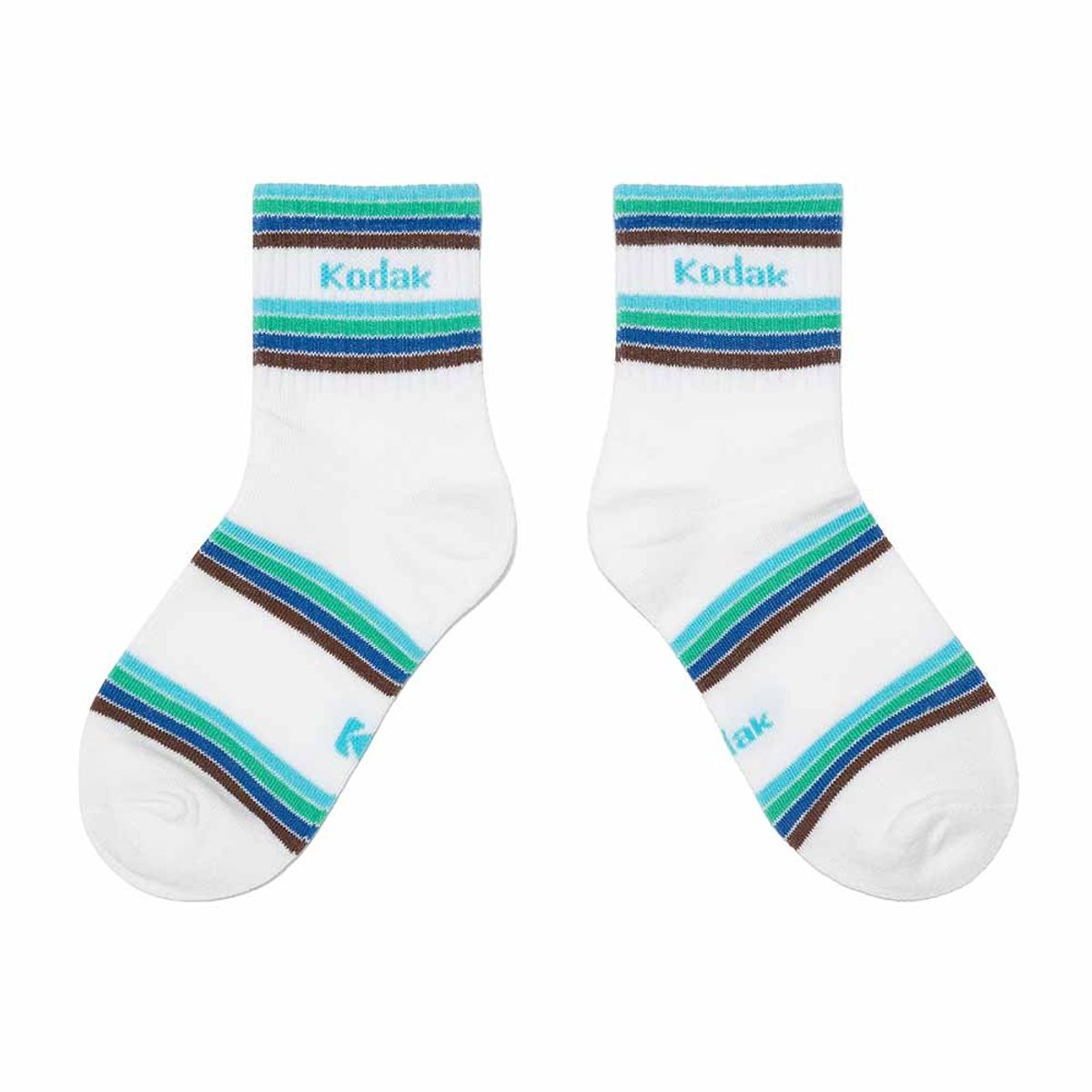 코닥 키즈(KODAK KIDS) 스트라이프 크루 삭스 키즈 BLUE