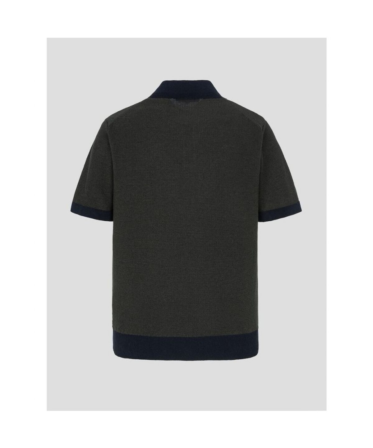 빈폴 멘(BEANPOLE MEN) [빈폴솔솔니트] 투톤 텍스처 칼라넥 니트  카키 (BC5351C32H)