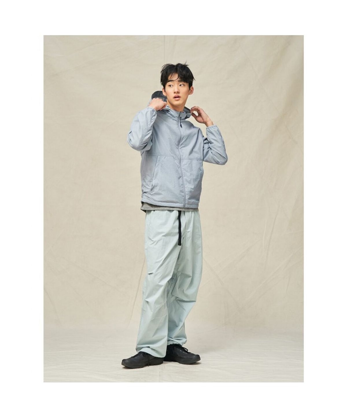 빈폴 멘(BEANPOLE MEN) [BEANPOLEKNAP] 리버서블 윈드브레이커 점퍼  스카이 블루 (BC5339N01Q)