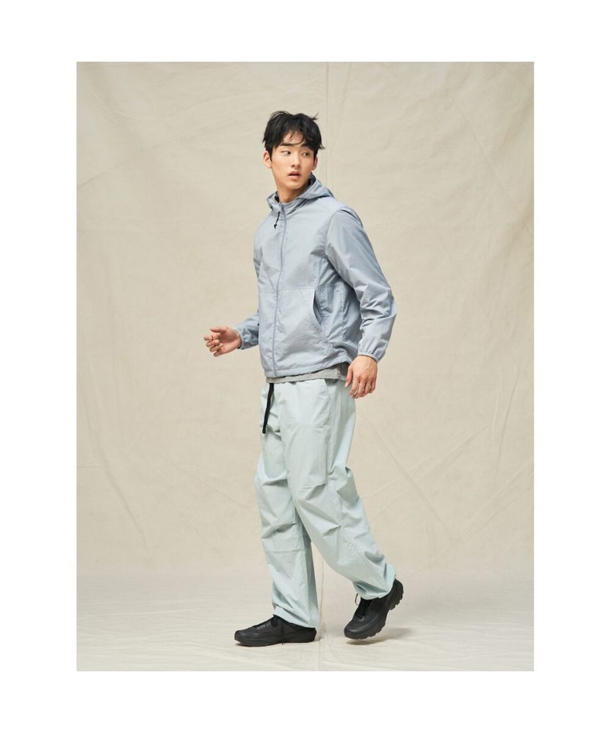빈폴 멘(BEANPOLE MEN) [BEANPOLEKNAP] 리버서블 윈드브레이커 점퍼  스카이 블루 (BC5339N01Q)