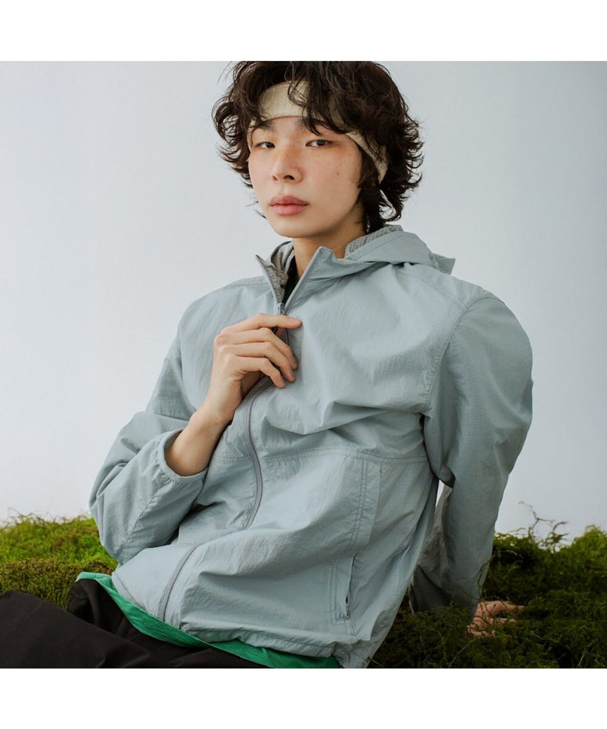 빈폴 멘(BEANPOLE MEN) [BEANPOLEKNAP] 리버서블 윈드브레이커 점퍼  스카이 블루 (BC5339N01Q)