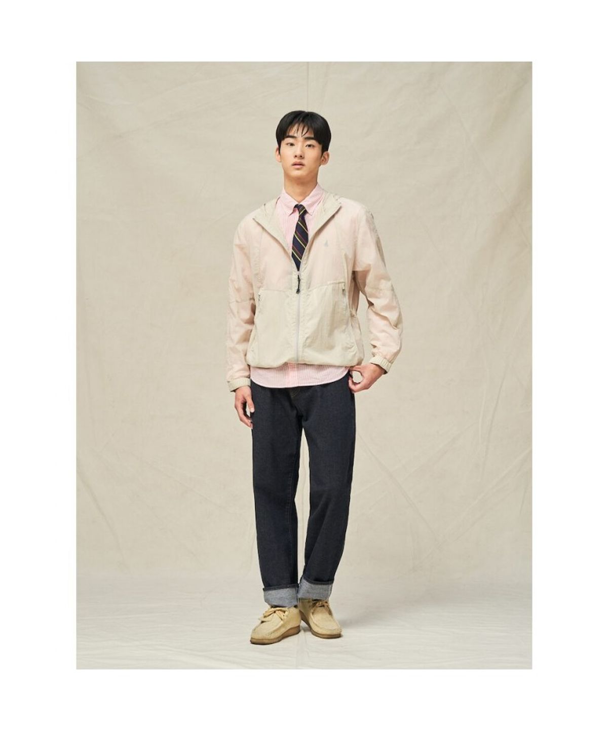 빈폴 멘(BEANPOLE MEN) [BEANPOLEKNAP] 라이트웨이트 윈드브레이커  아이보리 (BC5339N050)
