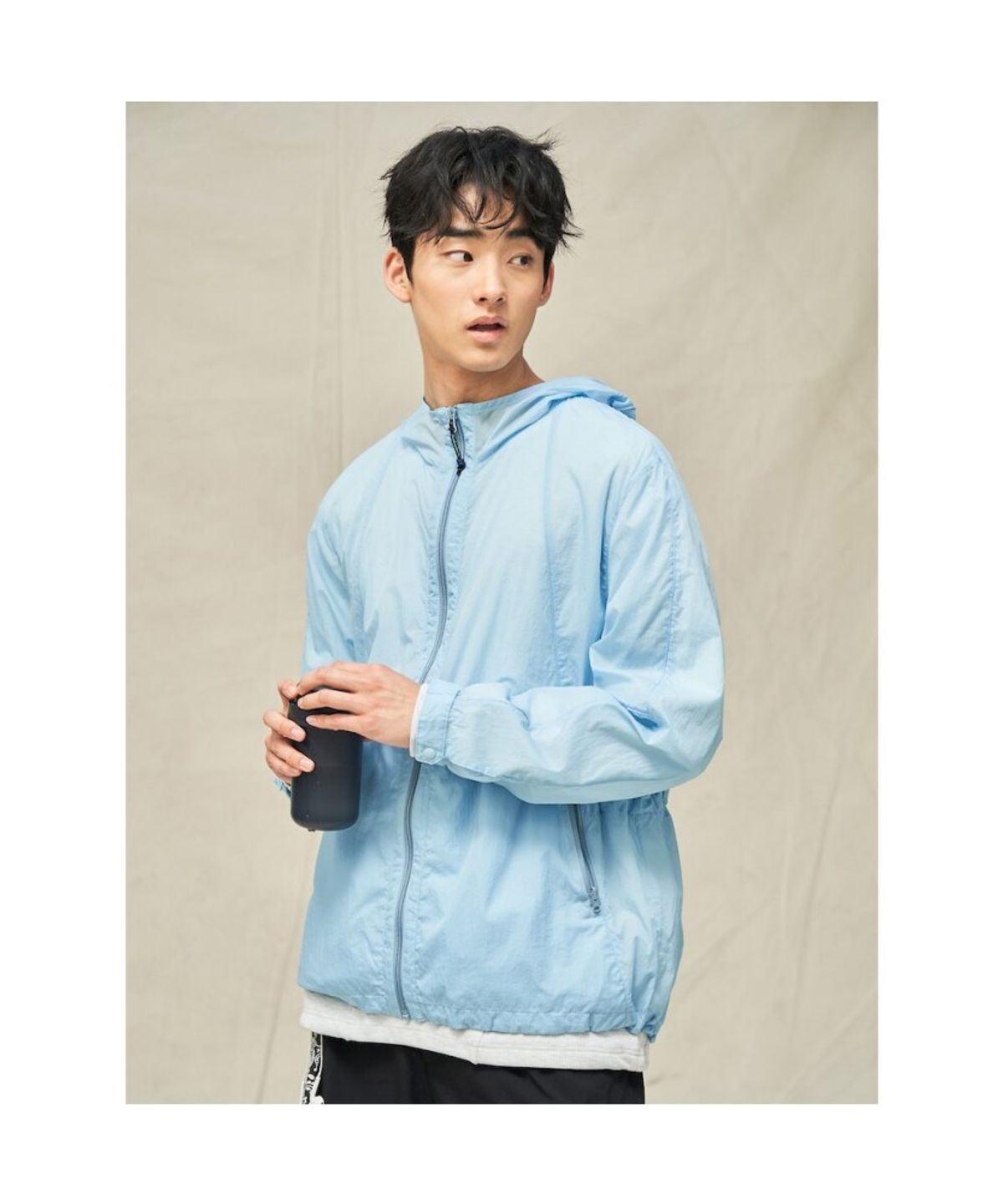 빈폴 멘(BEANPOLE MEN) [BEANPOLEKNAP] 라이트웨이트 윈드브레이커  스카이 블루
