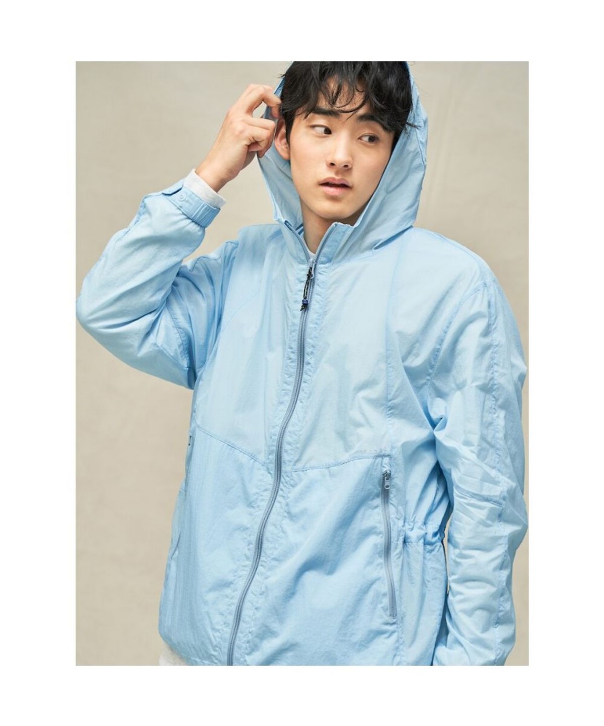 빈폴 멘(BEANPOLE MEN) [BEANPOLEKNAP] 라이트웨이트 윈드브레이커  스카이 블루