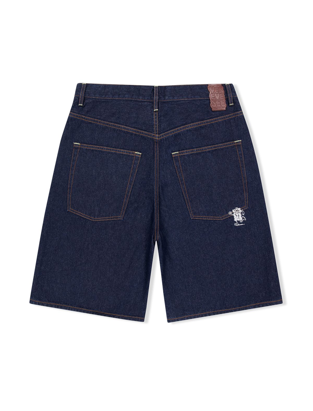 예스아이씨(YESEYESEE) Basal 5 Pockets Denim Shorts Dark Indigo