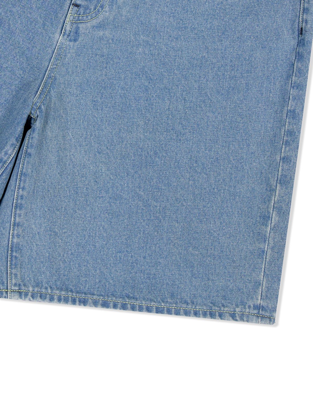 예스아이씨(YESEYESEE) [25SS] Basal 5 Pockets Denim Shorts Bleached Indigo