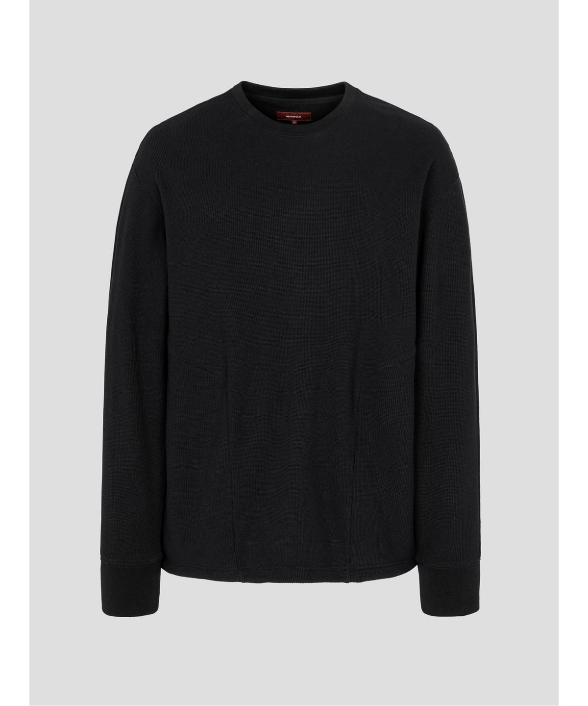 빈폴 멘(BEANPOLE MEN) [BEANPOLEKNAP] 와플 라운드티  블랙 (BC5341N045)