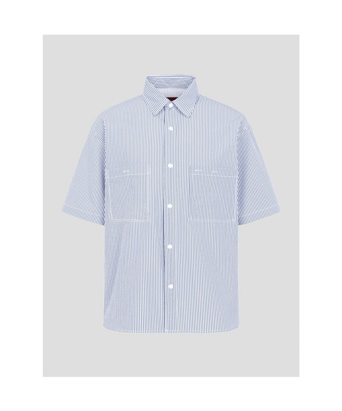 빈폴 멘(BEANPOLE MEN) [BEANPOLEKNAP] 폴리 옥스퍼드 반소매 셔츠  블루 (BC5365N01P)