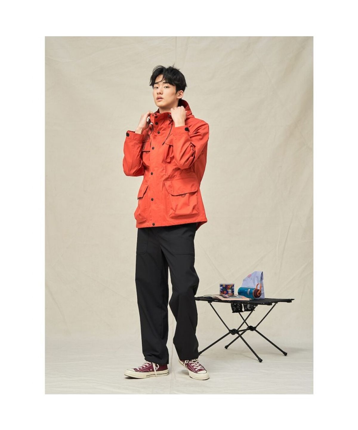빈폴 멘(BEANPOLE MEN) [BEANPOLEKNAP] 나일론 퍼티그 팬츠  블랙 (BC5321N015)