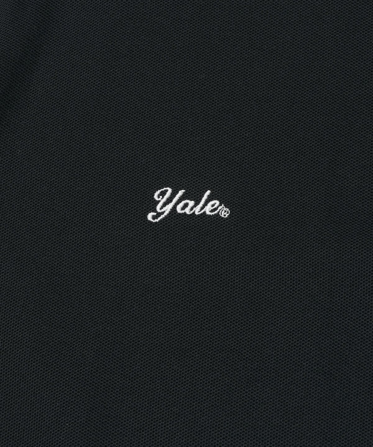 예일(YALE) 퀵 드라이 슬릿넥 폴로 셔츠_블랙