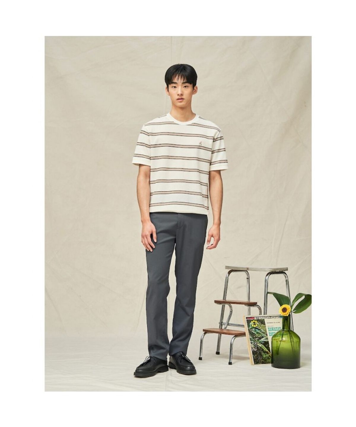 빈폴 멘(BEANPOLE MEN) 트리아세테이트 슬림 팬츠  카키 (BC5321C08H)