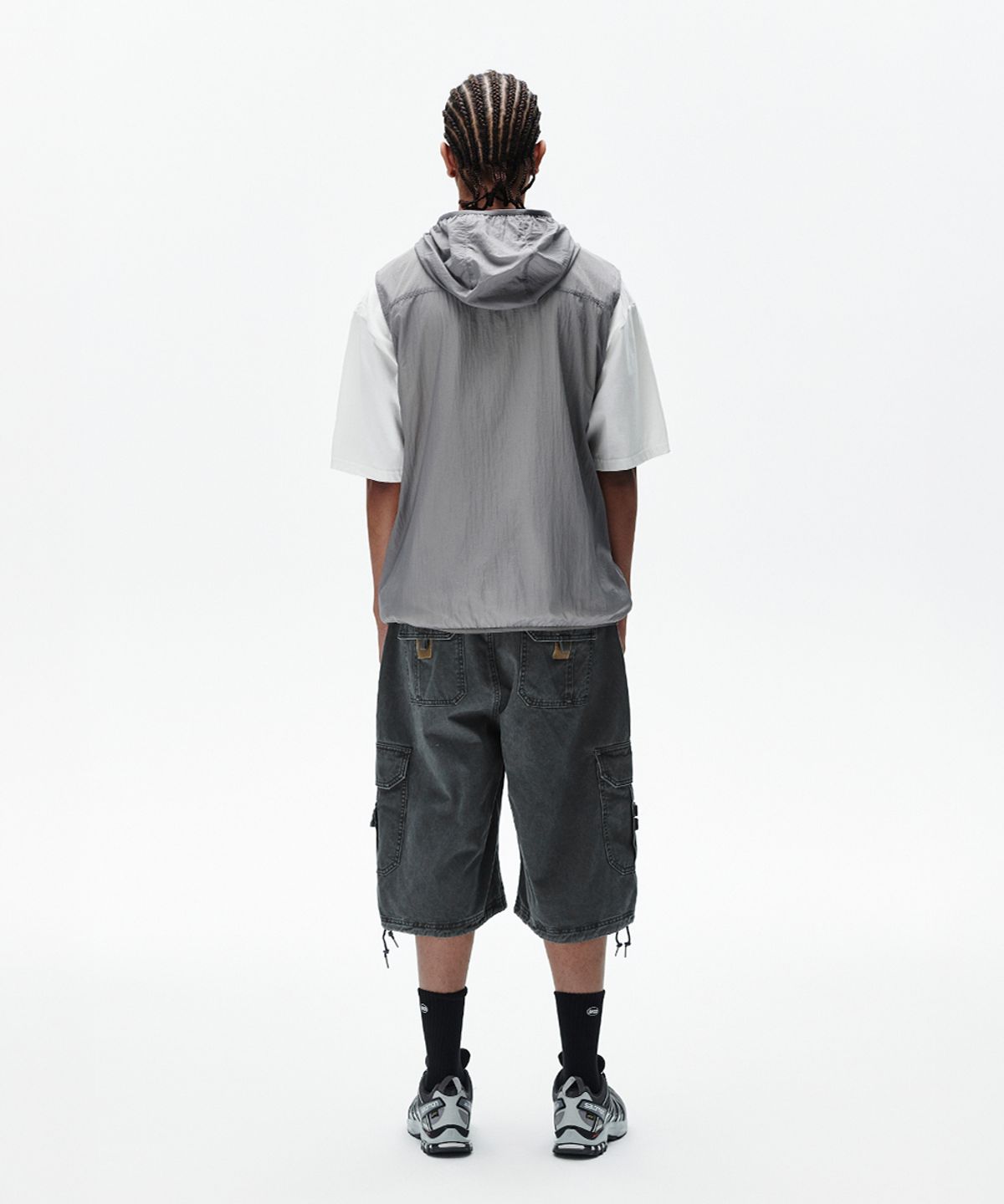 마하그리드(MAHAGRID) ECLIPSE NYLON HOOD VEST GREY(MG2FSMB966A)