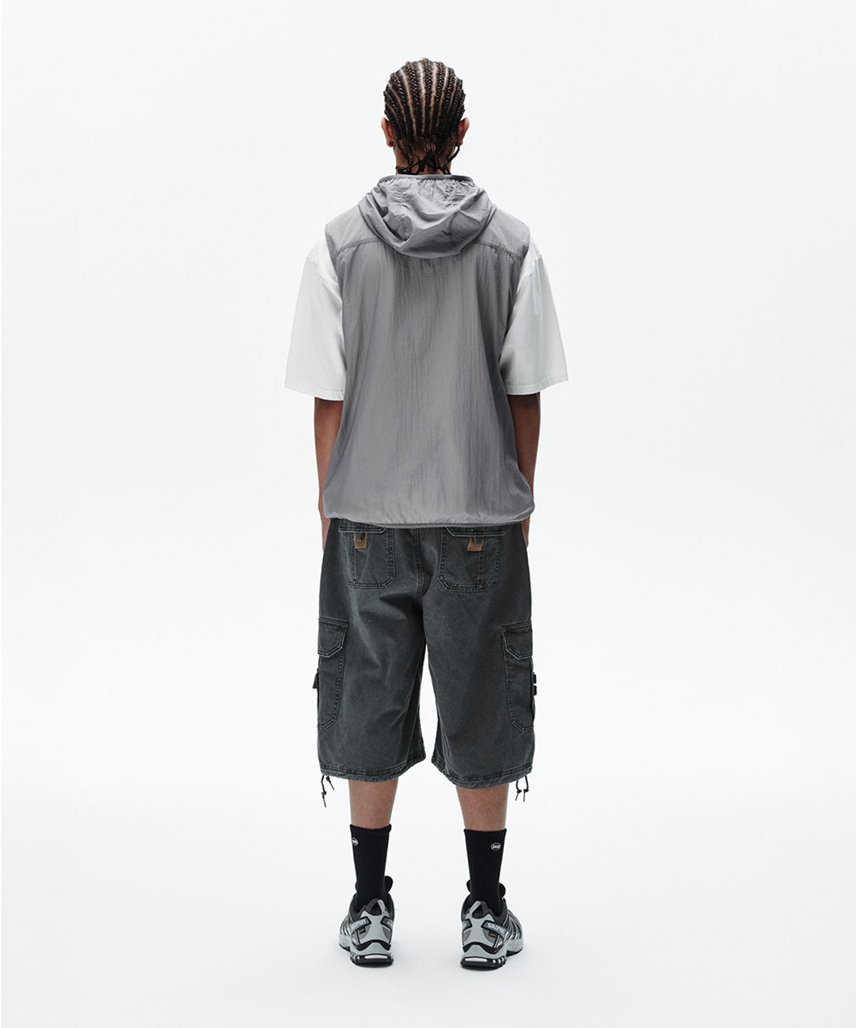 마하그리드(MAHAGRID) UTILITY CARGO SHORT CHARCOAL(MG2FMMD171A)