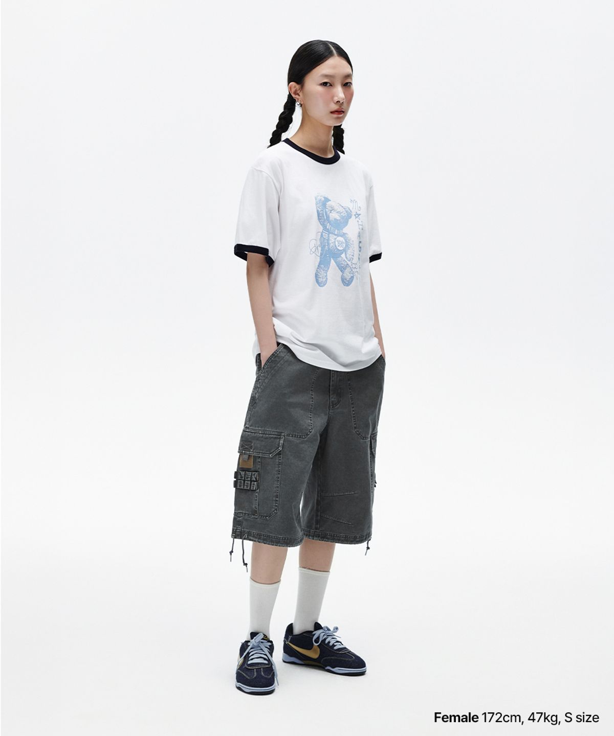 마하그리드(MAHAGRID) UTILITY CARGO SHORT CHARCOAL(MG2FMMD171A)