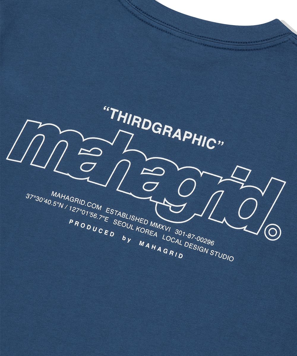【mahagrid】25SS★ BACK THIRD LOGO TEE BACK THIRD LOGO TEE[BLACK] - MAHAGRID