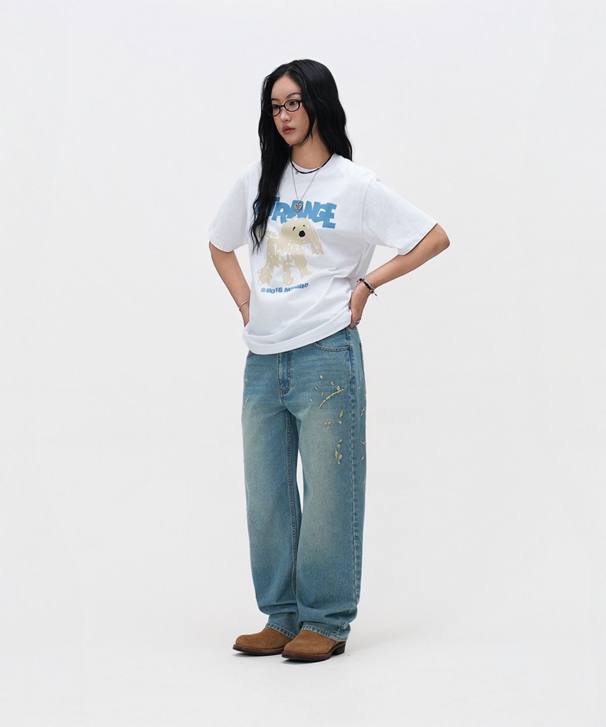 마하그리드(MAHAGRID) STRANGE PUPPY TEE_4colors