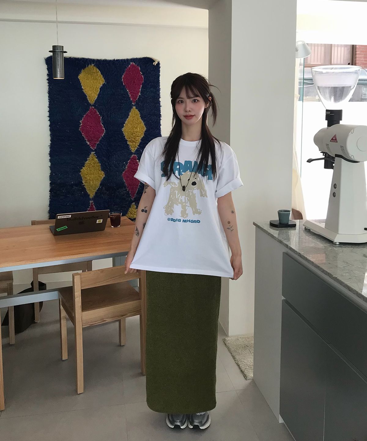 마하그리드(MAHAGRID) STRANGE PUPPY TEE_4colors