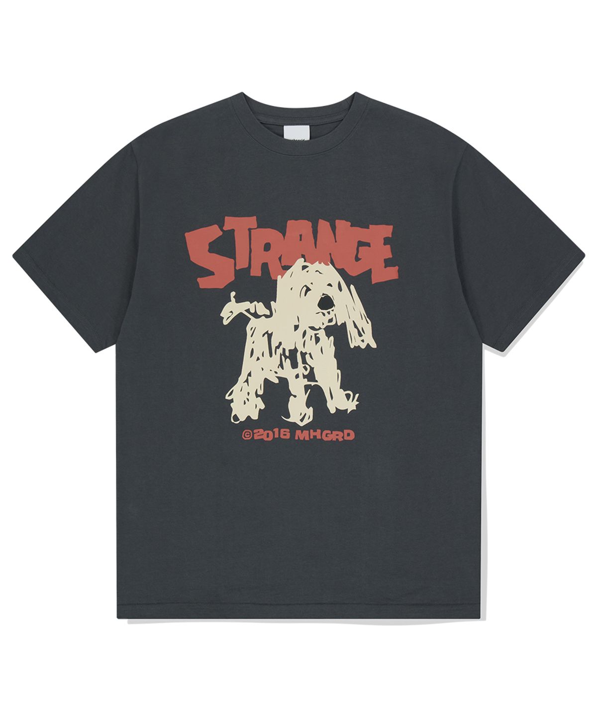 마하그리드(MAHAGRID) STRANGE PUPPY TEE CHARCOAL(MG2FMMT506A)