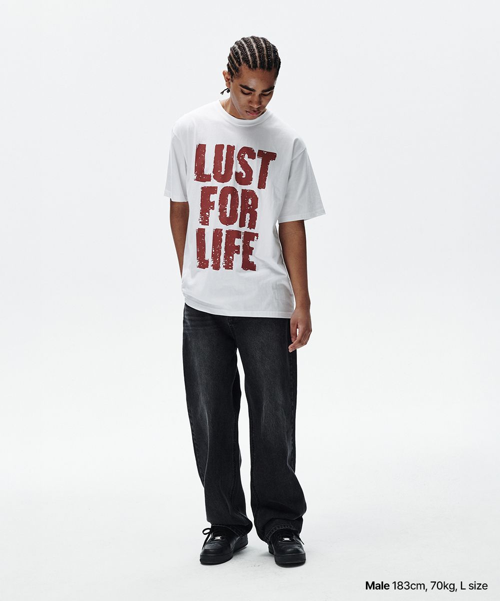 MUSINSA | MAHAGRID LUST FOR LIFE TEE WHITE(MG2FMMT510A)