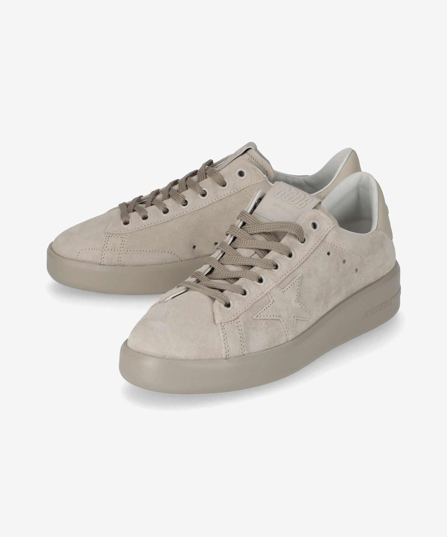 MUSINSA | GOLDEN GOOSE Pure Star Suede Sneakers - Pearl Woon