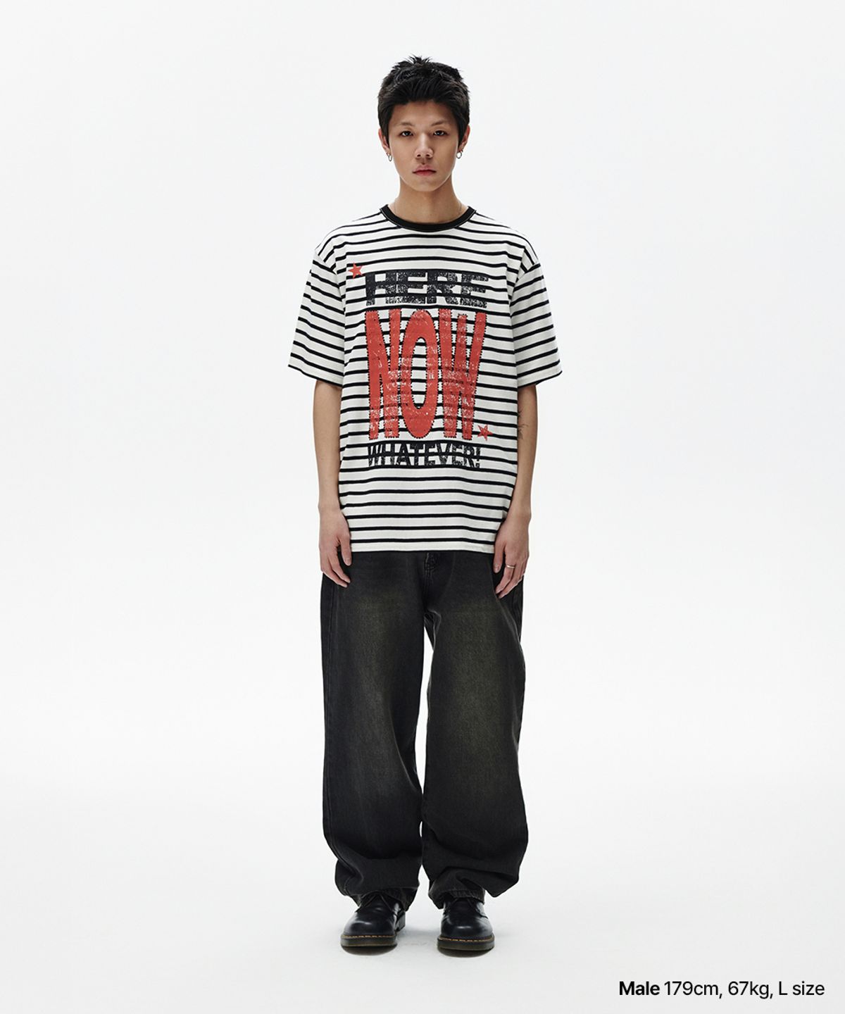 마하그리드(MAHAGRID) HERE NOW STRIPE TEE(MG2FMMT545A)