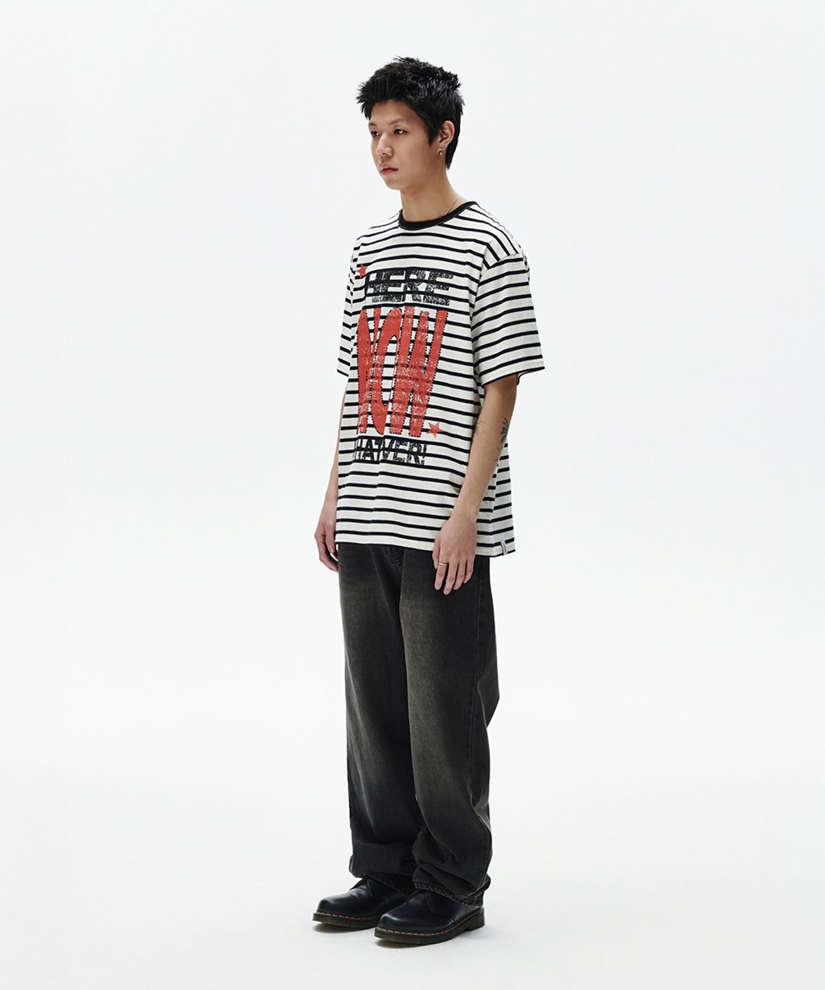 마하그리드(MAHAGRID) HERE NOW STRIPE TEE(MG2FMMT545A)