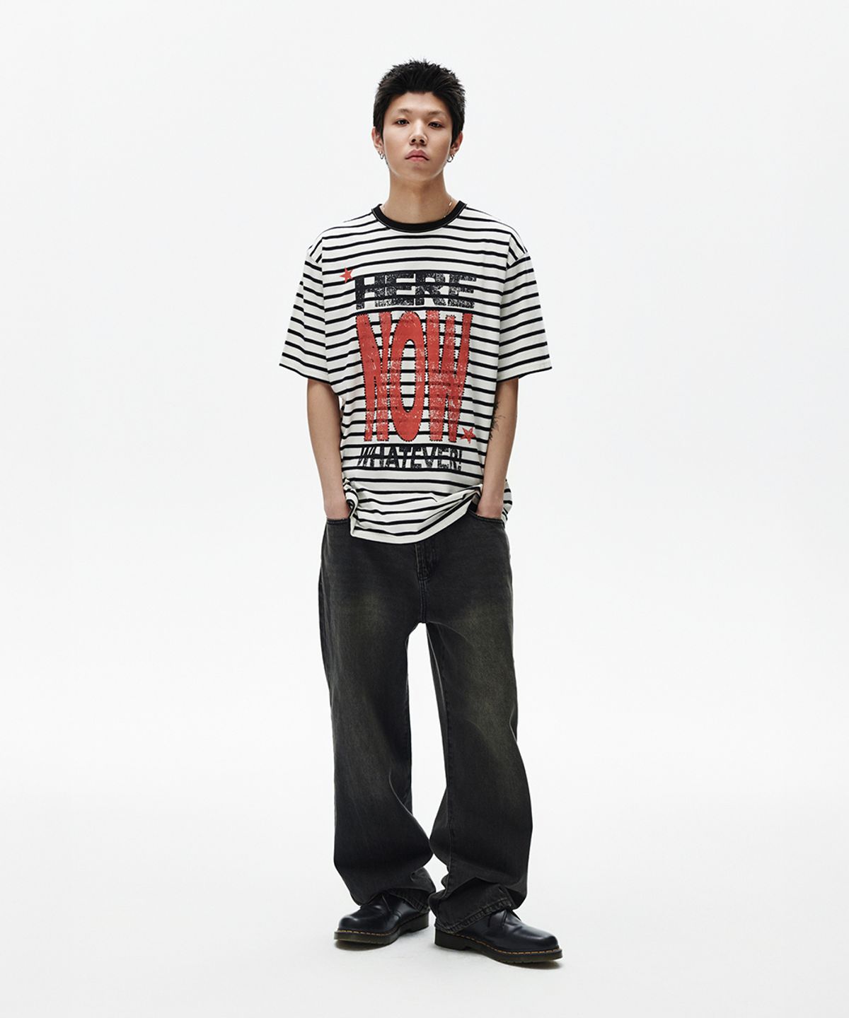마하그리드(MAHAGRID) HERE NOW STRIPE TEE(MG2FMMT545A)