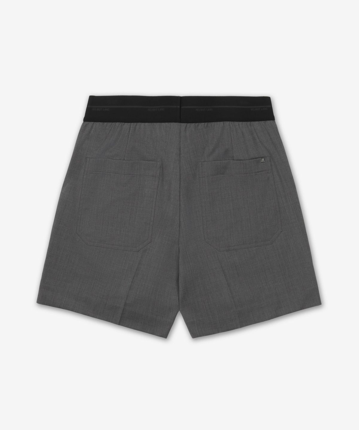 헬무트 랭(HELMUT LANG) 풀온 카 쇼츠 팬츠 - 라이트 그레이 멜란지 / P02HM204B53
